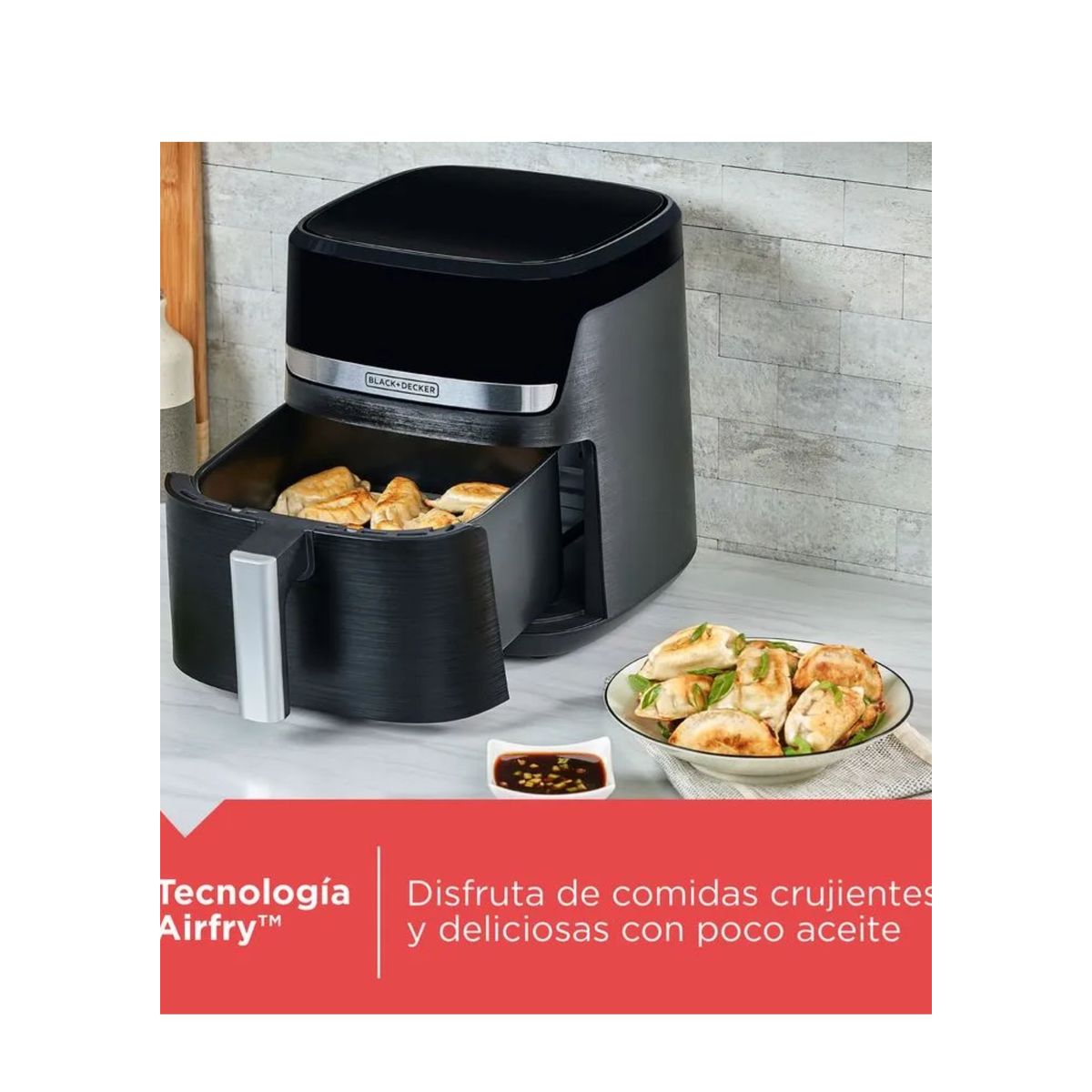 BLACK+DECKER - Freidora de aire Black+Decker PURIFRY 55Lts