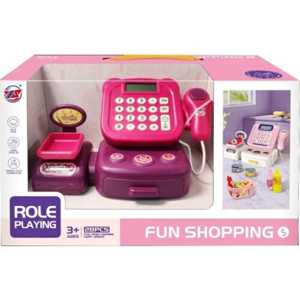 GENERICO - Caja Registradora De Juguete Con Luz y Sonido Rol Infantil