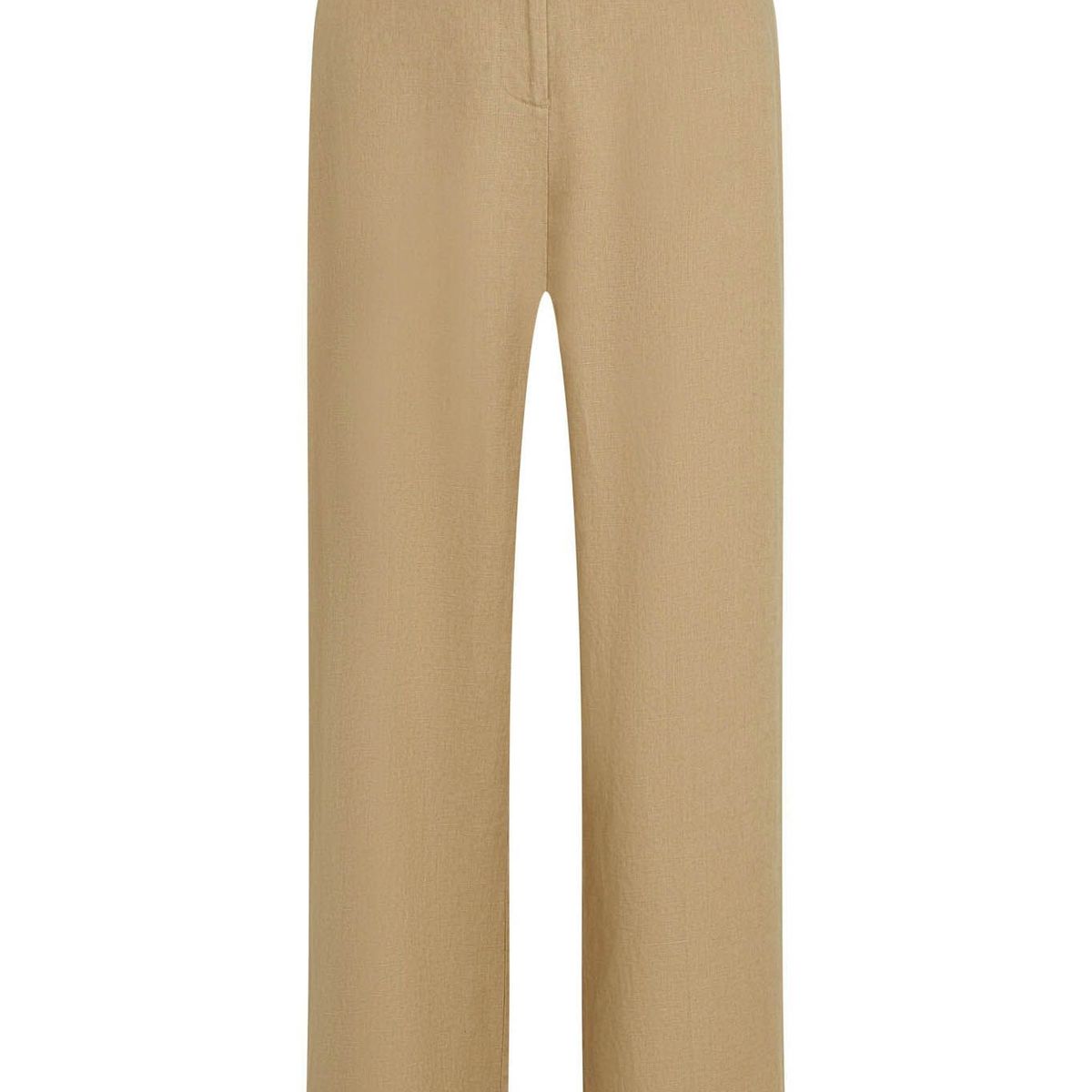 TOMMY HILFIGER - Pantalón naranja recto de traje en mezcla de lino Tommy Hilfiger