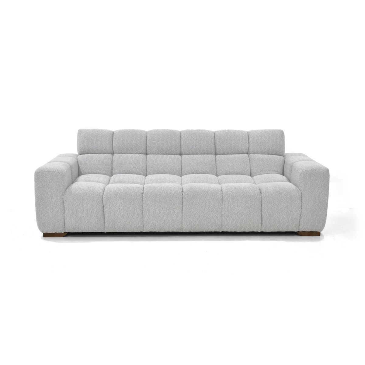 VENECIA - Sofa Cama Miami Reclinable 3 Posiciones 228x91x78 Tela Plata