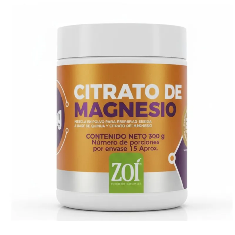 NATURAL FRESHLY - ALIMENTO EN POLVO CON CITRATO DE MAGNESIO X 300G ZOI