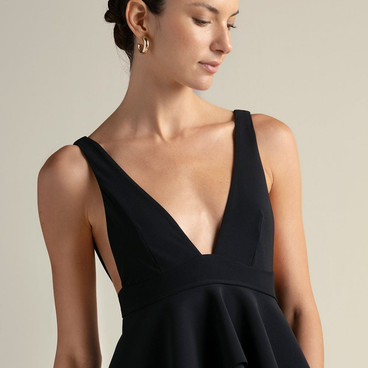 TOUCHE BALNEAIRE - Bikini top triángulo grande estilo tankini  0B51N61