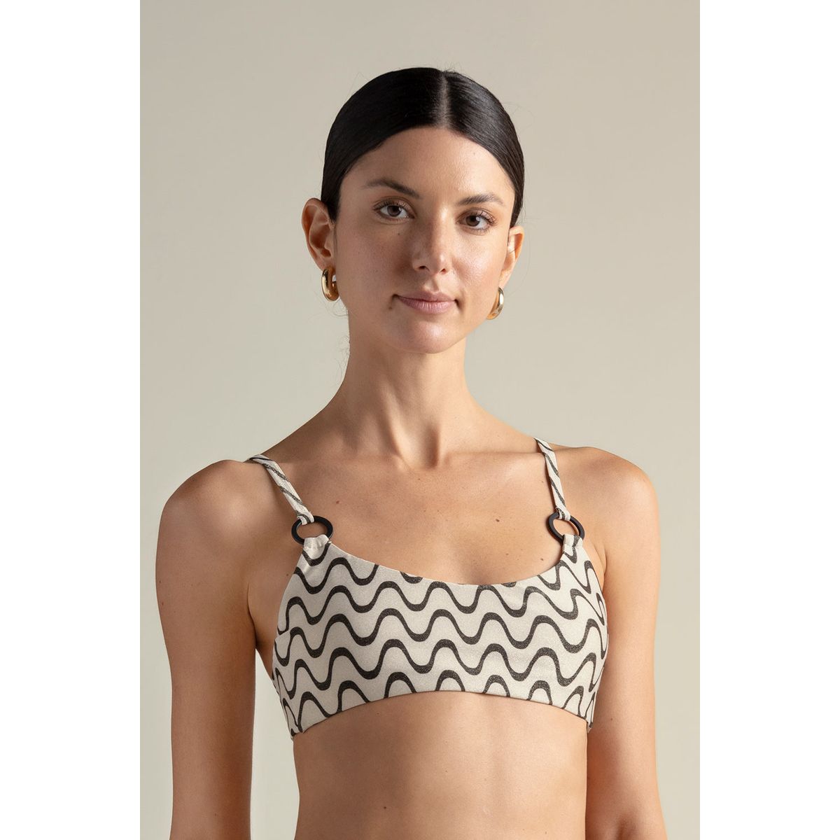 TOUCHE BALNEAIRE - Bikini top deportivo estampado 0B63061