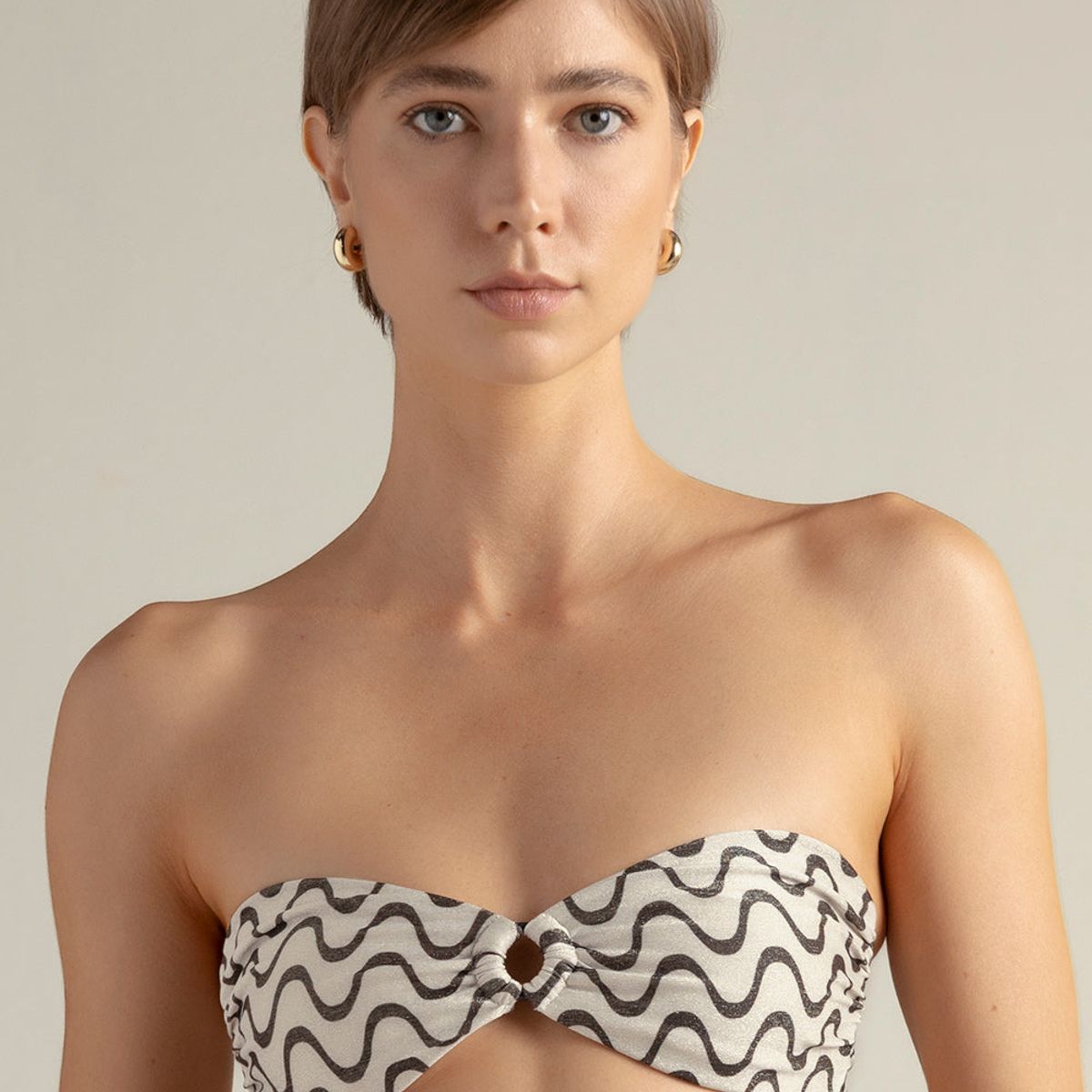 TOUCHE BALNEAIRE - Bikini top strapless estampado 0B64061