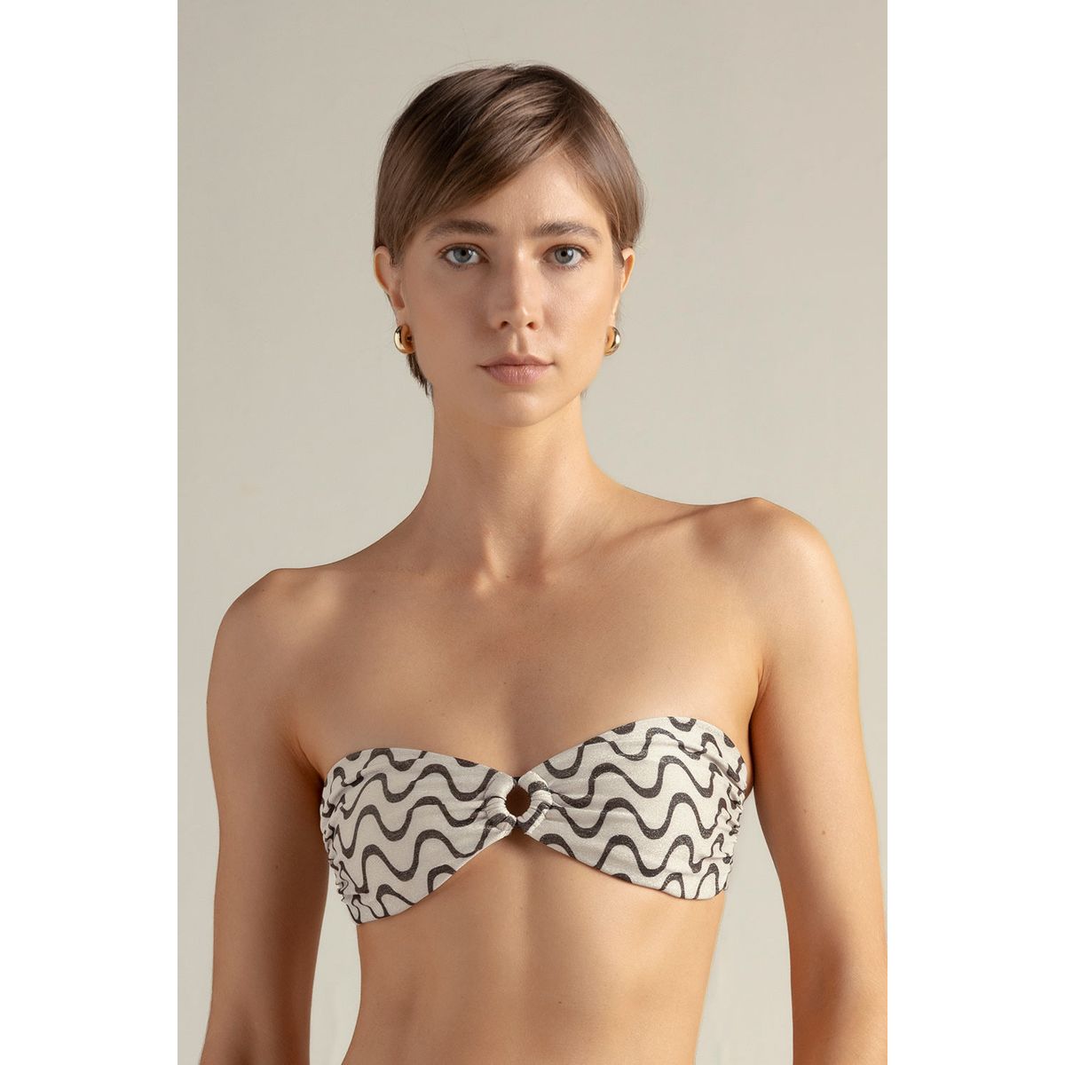 TOUCHE BALNEAIRE - Bikini top strapless estampado 0B64061