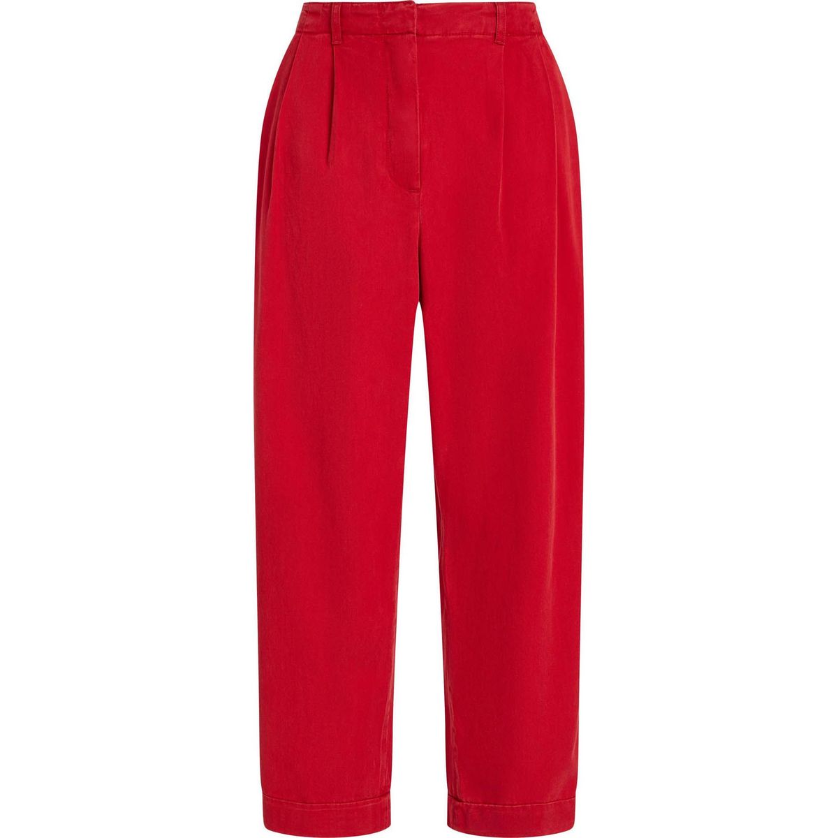 TOMMY HILFIGER - Pantalones rojo cortos plisados Tommy Hilfiger