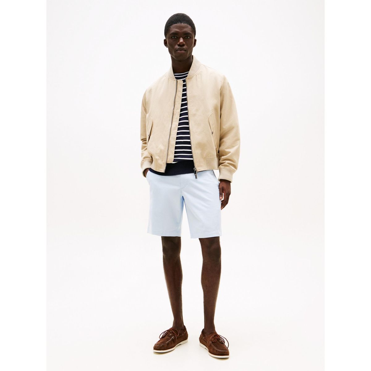 TOMMY HILFIGER - Pantalón celeste chino corto Brooklyn colección 1985 Tommy Hilfiger