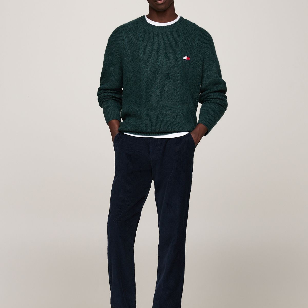 TOMMY HILFIGER - Pantalón multicolor chino Ryan de pana teñido en prenda Tommy Jeans