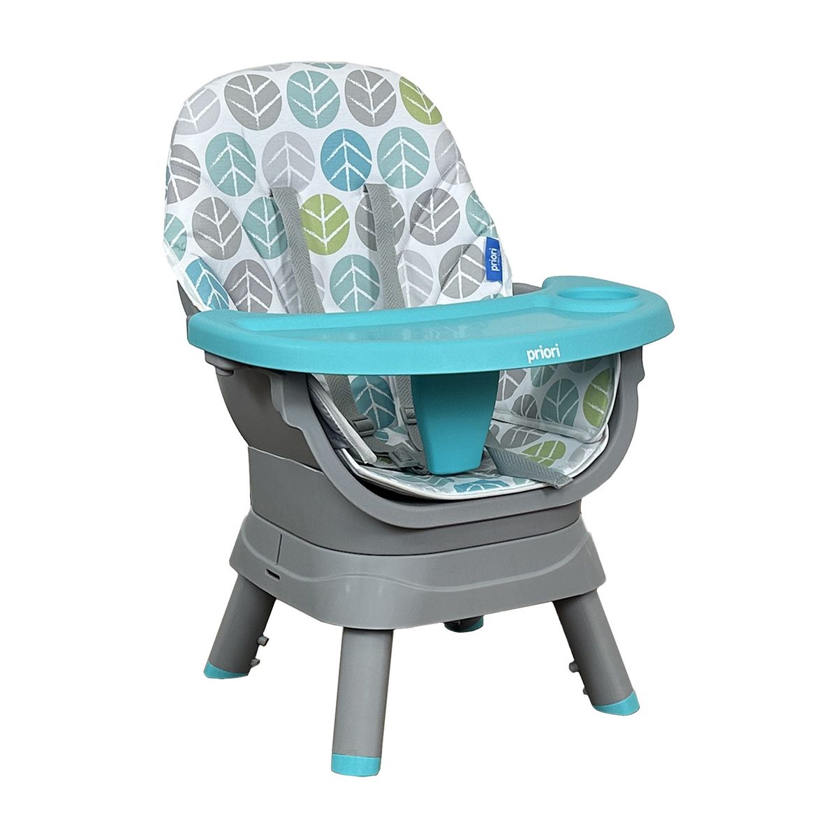 PRIORI - Silla comedor bebe 12 en 1 con giro 360 Yae de Priori Azul