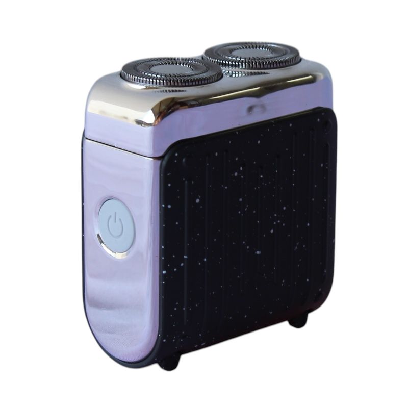 GENERICO - Mini Afeitadora Electrica Portatil Doble Cuchilla Suave