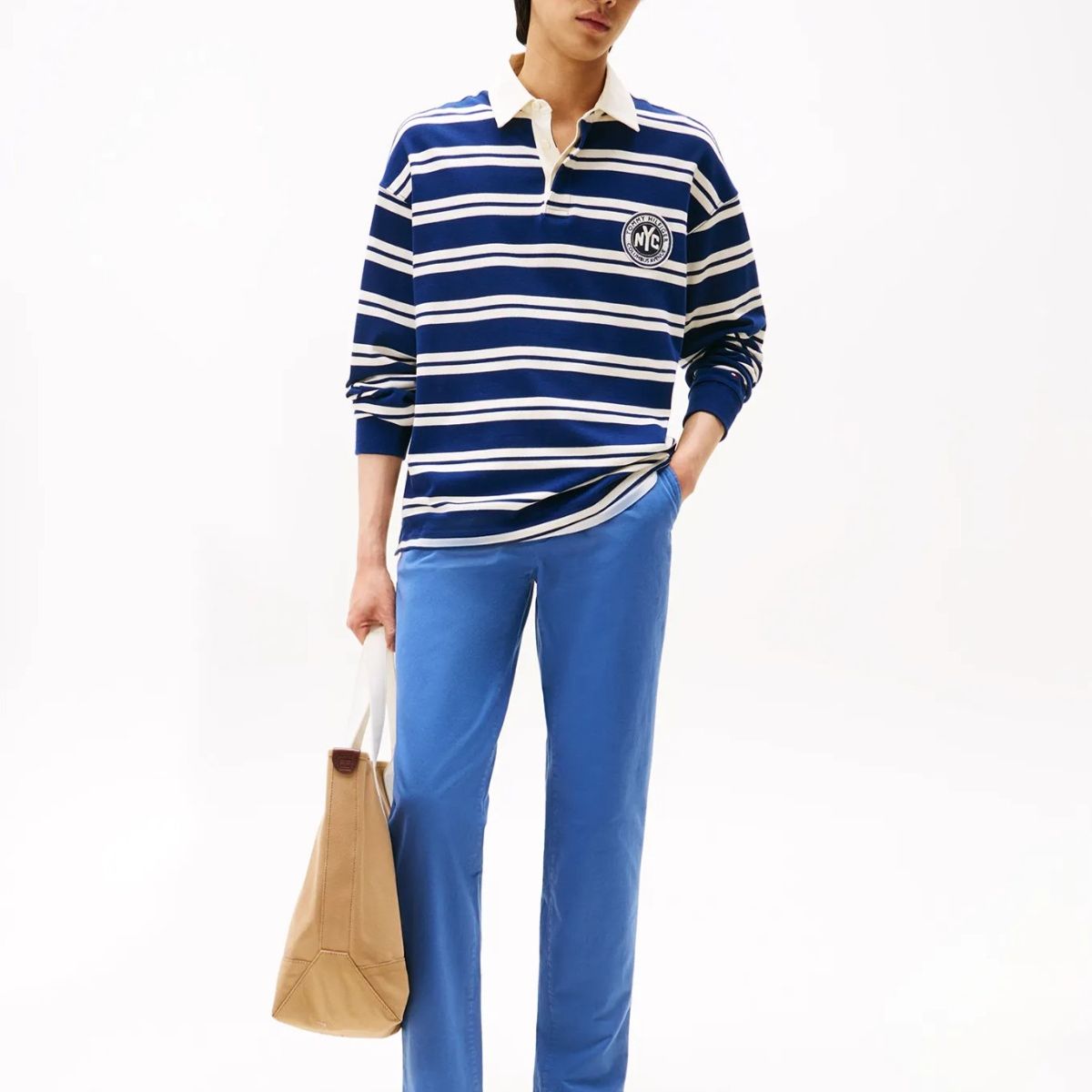 TOMMY HILFIGER - Pantalón multicolor chino Denton recto de sarga Tommy Hilfiger