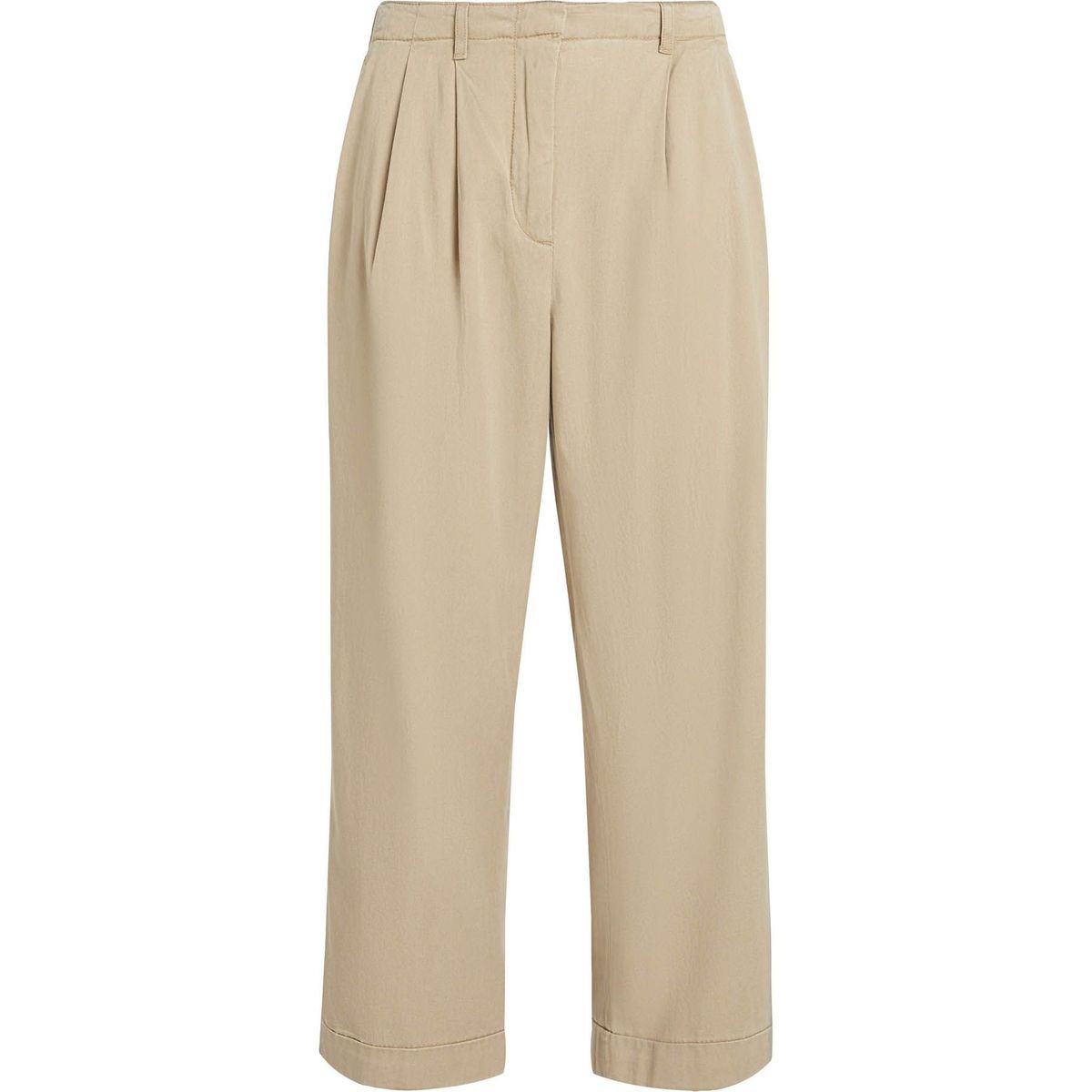 TOMMY HILFIGER - Pantalones beige cortos plisados Tommy Hilfiger