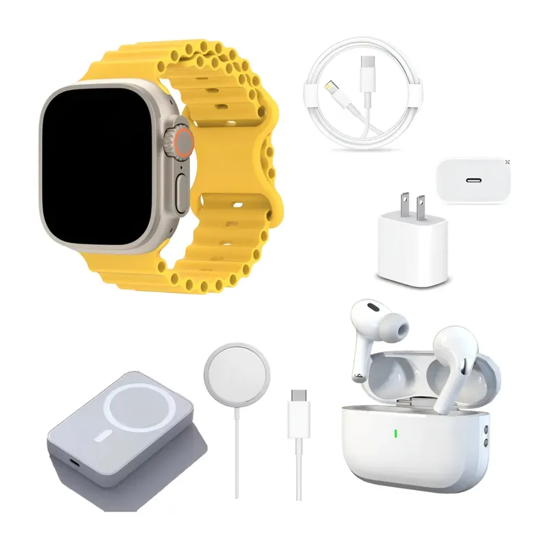 GENERICO - Smartwatch + Power Bank + Auriculares Y Cargador Inalámbrico