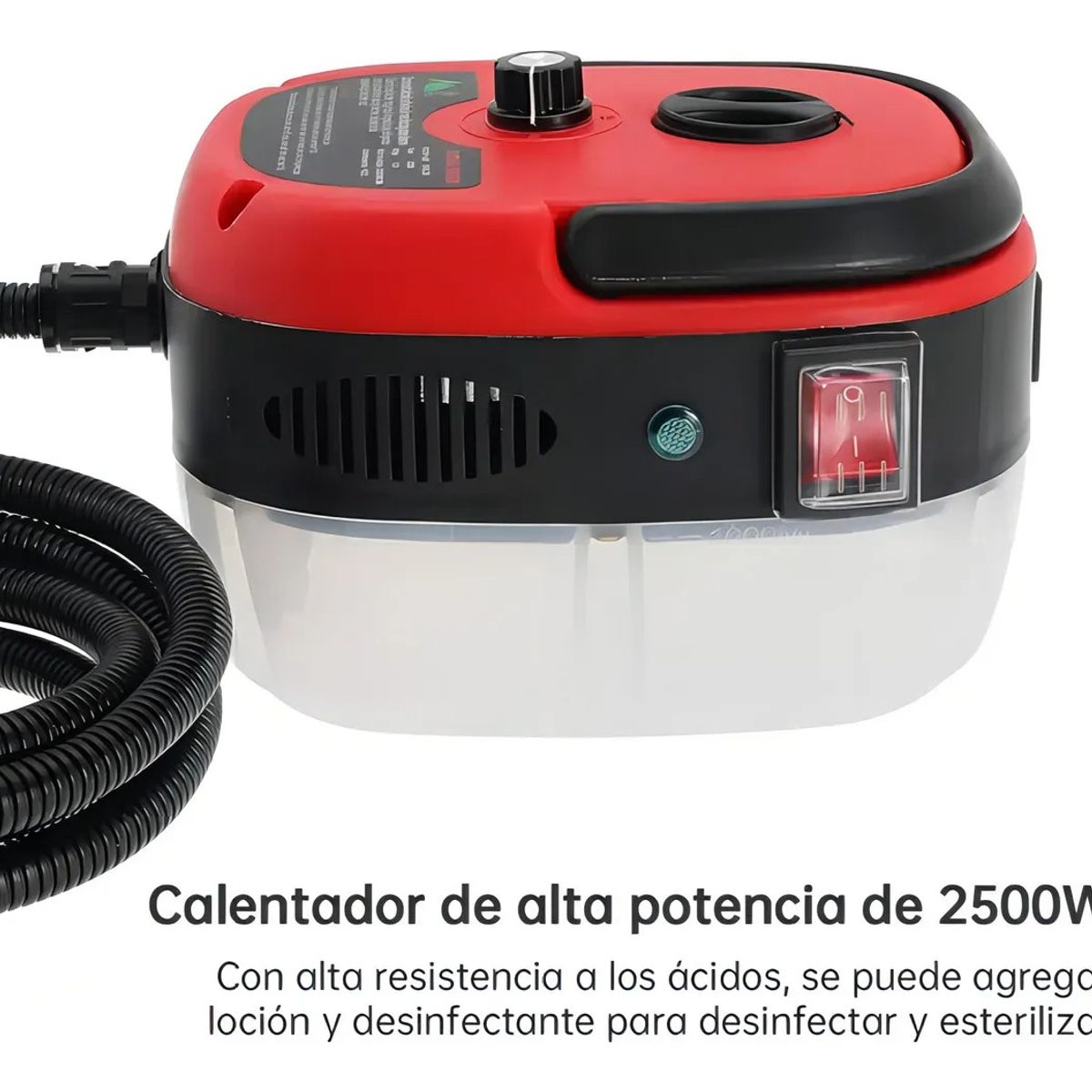 GENERICO - Máquina De Limpieza A Vapor Portátil Con Carro 2500w