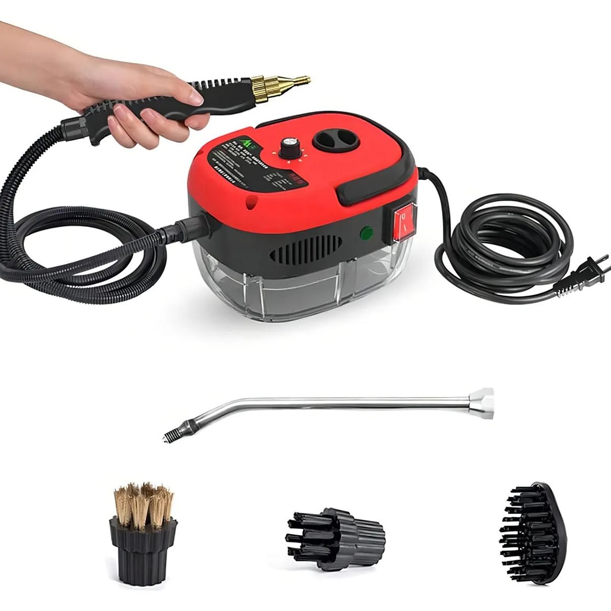 GENERICO - Máquina De Limpieza A Vapor Portátil Con Carro 2500w