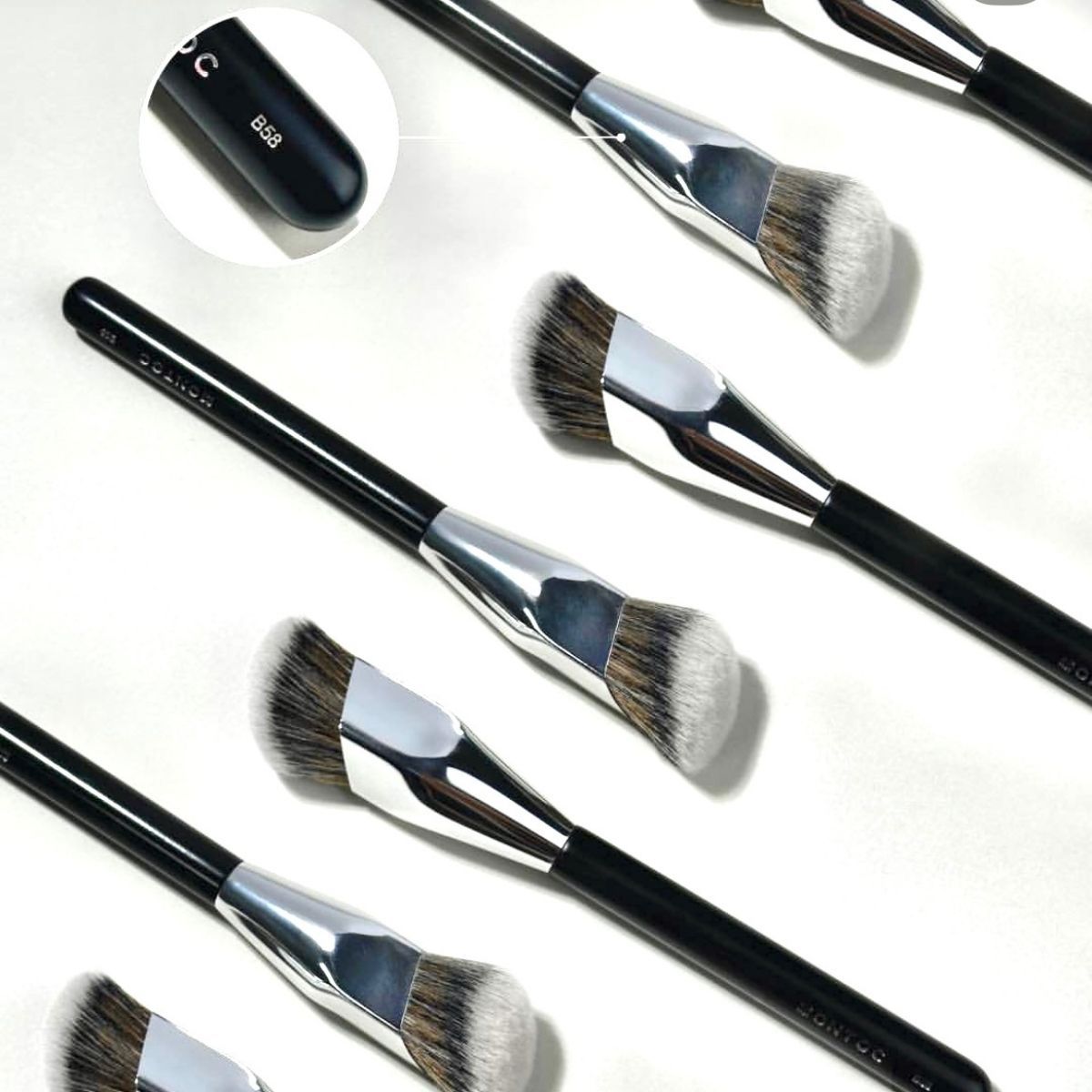 MONTOC MAKEUP - Pestañina Café Realza Tus Pestañas Brocha Maquillaje Montoc