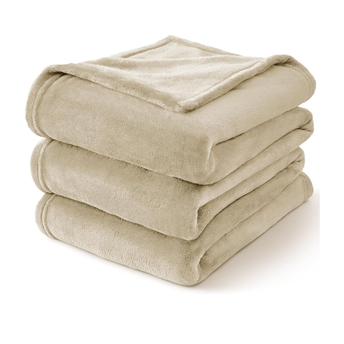 PASTELL - Cobija manta frazada piel ángel térmica unicolor Camel