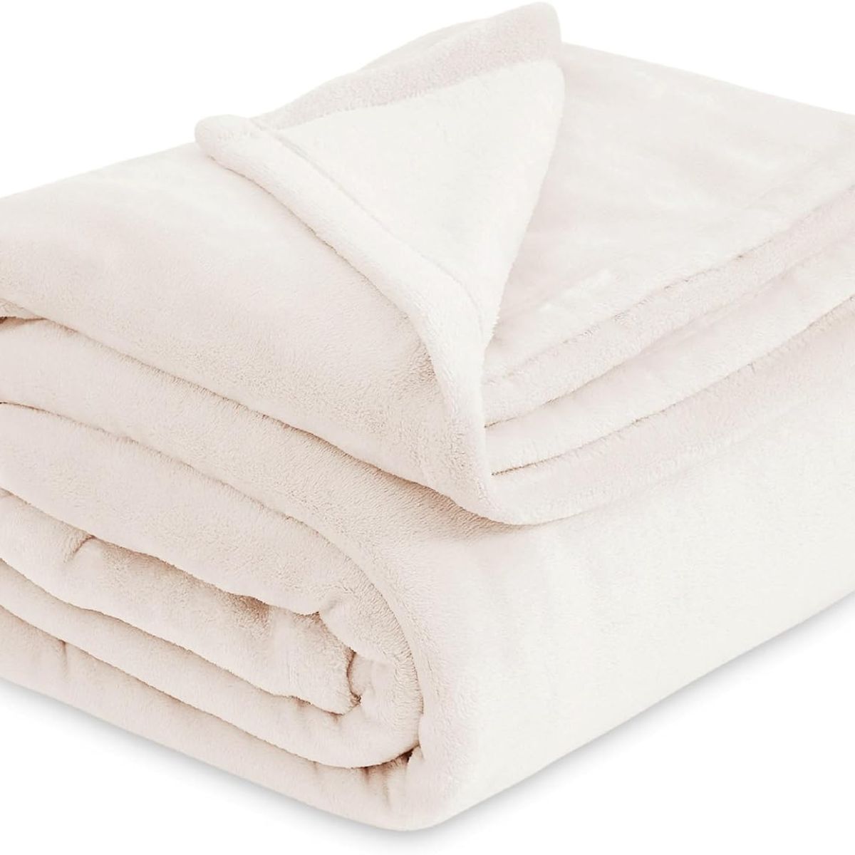PASTELL - Cobija manta frazada piel ángel térmica unicolor Beige