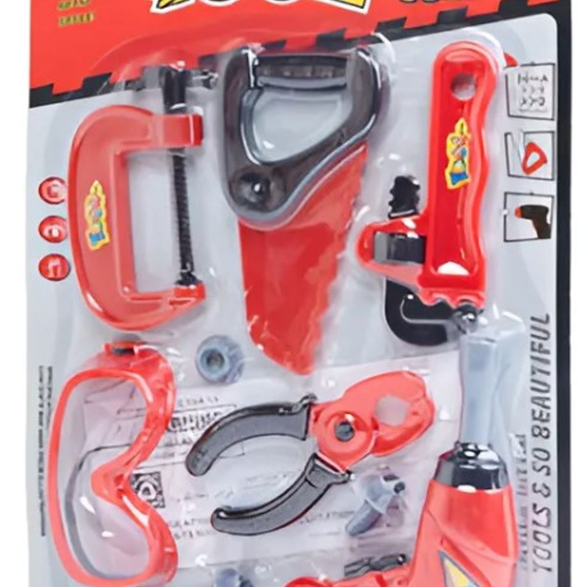 GENEBRE - Set Kit Juego De Herramientas Niños Infantil Taladro Gafas