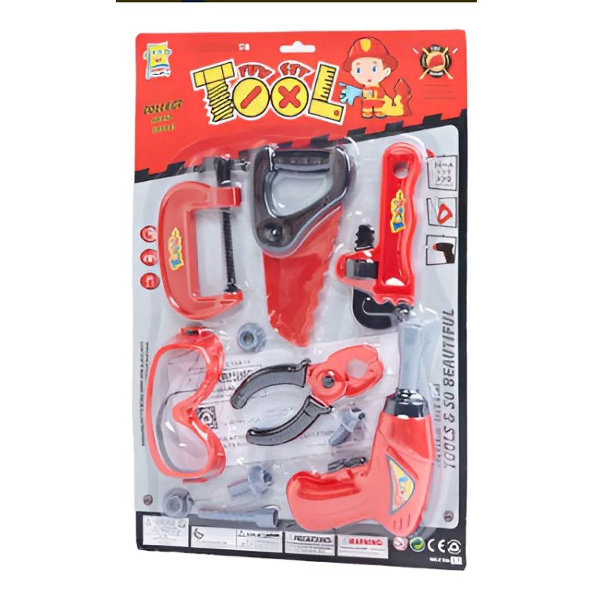 GENEBRE - Set Kit Juego De Herramientas Niños Infantil Taladro Gafas