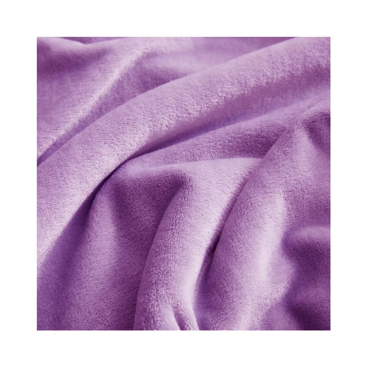 PASTELL - Cobija manta frazada piel ángel térmica unicolor lila