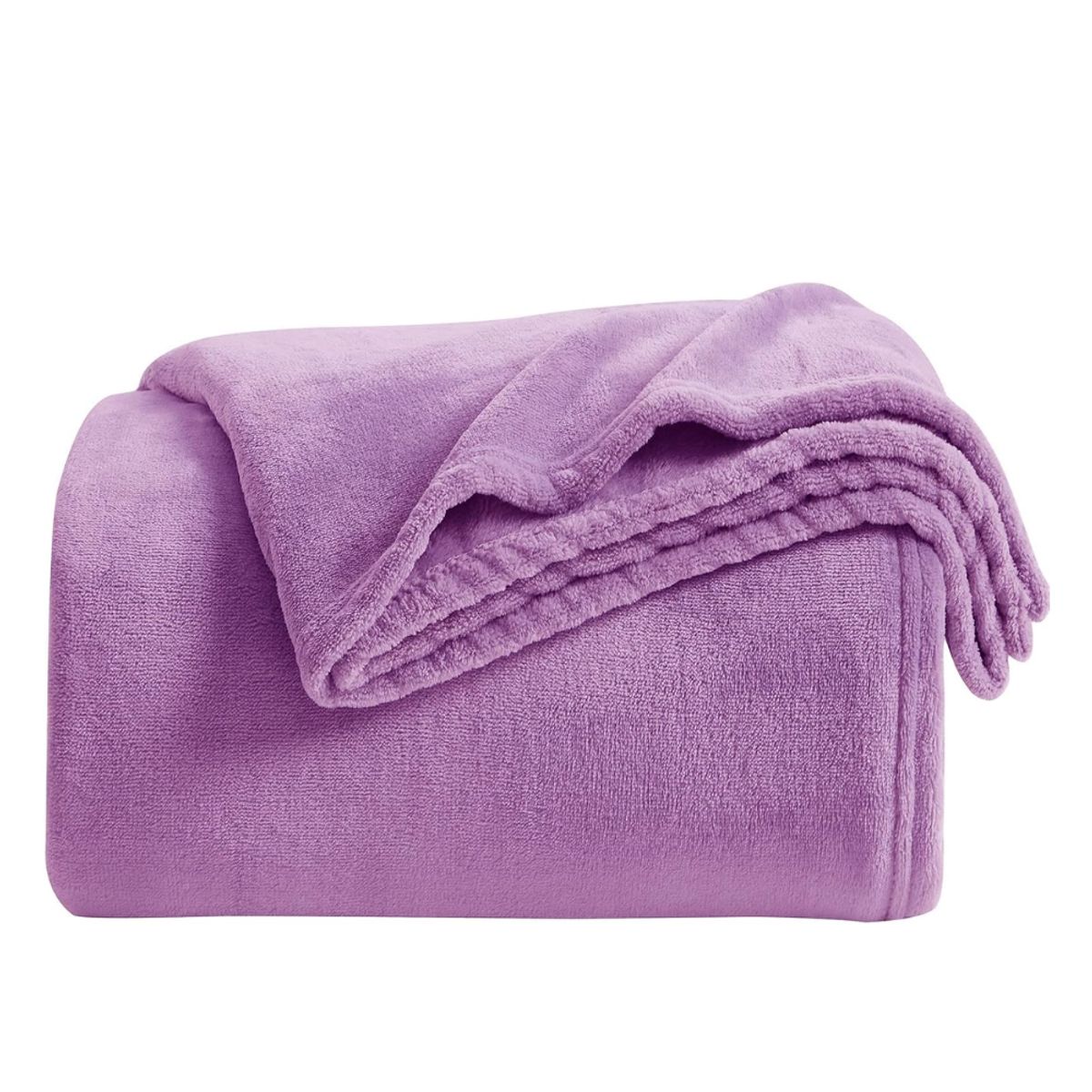 PASTELL - Cobija manta frazada piel ángel térmica unicolor lila