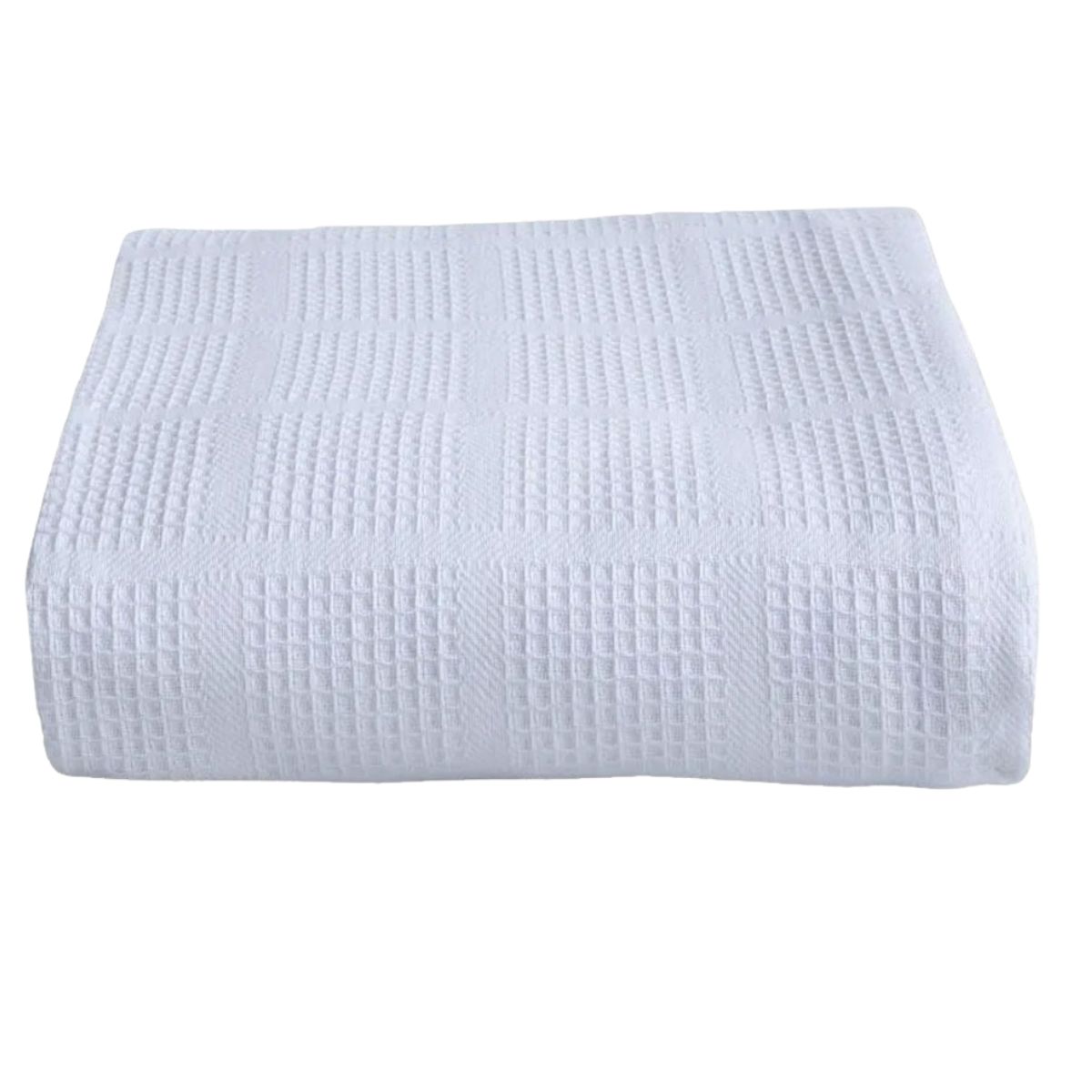 PASTELL - Colcha cobija Galleta Piqué Pastell Sencilla 1.50x2.20 700 gr Blanco