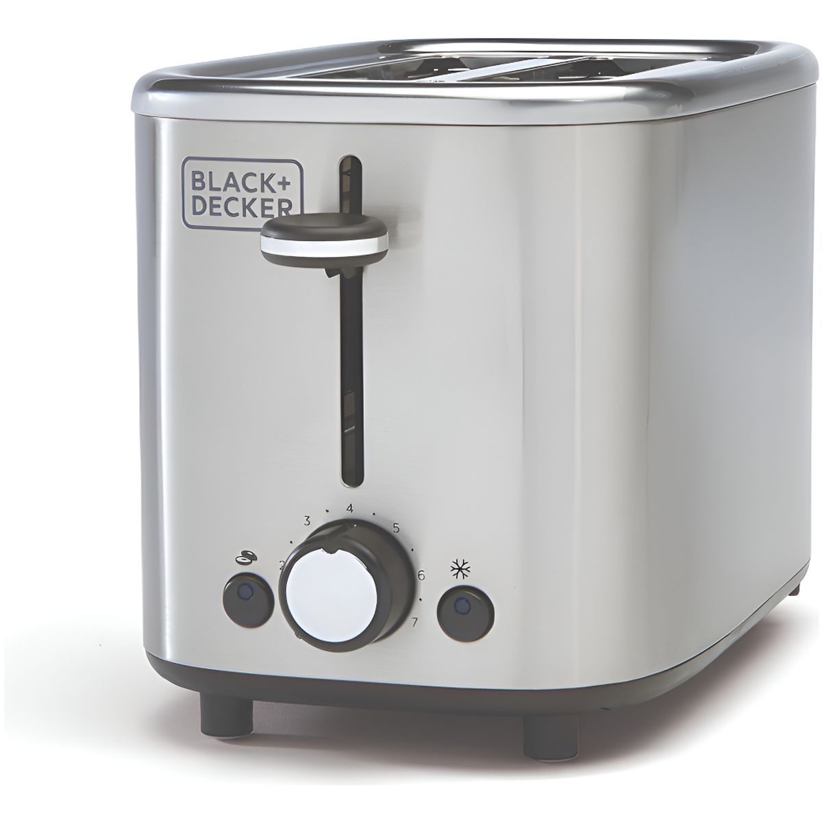 BLACK+DECKER - Tostadora De Pan Black+decker 2 Puestos Tr0012ss Gris Plateado