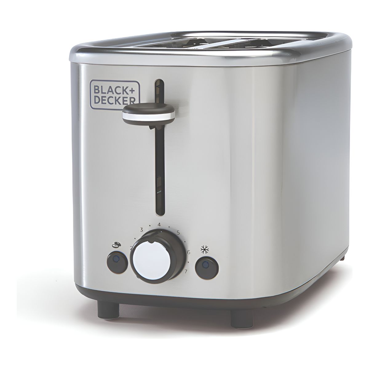 BLACK+DECKER - Tostadora De Pan Black+decker 2 Puestos Tr0012ss Gris Plateado