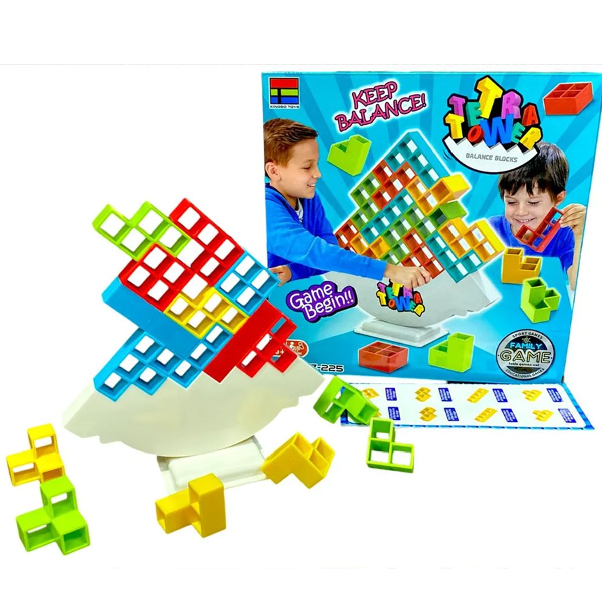 MARKET TOYS - Juego De Mesa Tetratower Balance 32 Pcs