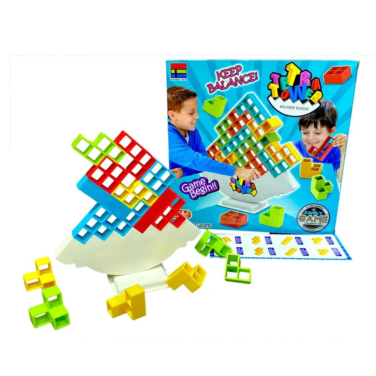 MARKET TOYS - Juego De Mesa Tetratower Balance 32 Pcs