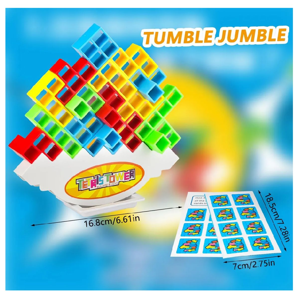 MARKET TOYS - Juego De Mesa Tetratower Balance 32 Pcs