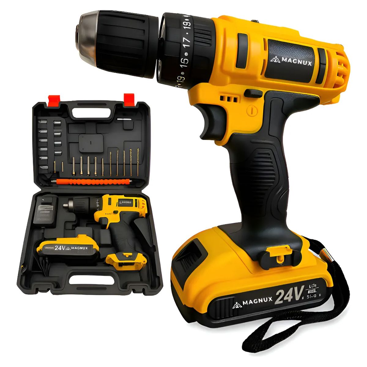MAGNUX COMPANY - Taladro Atornillador Inalámbrico 1 Bateria 10mm Magnux 23Nm26Ac RPM