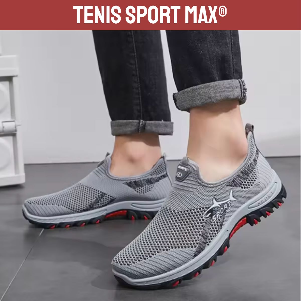 SPORT - Tenis Hombre Urbanos Suaves Cómodos Sin Cordones Livianos Sport Max