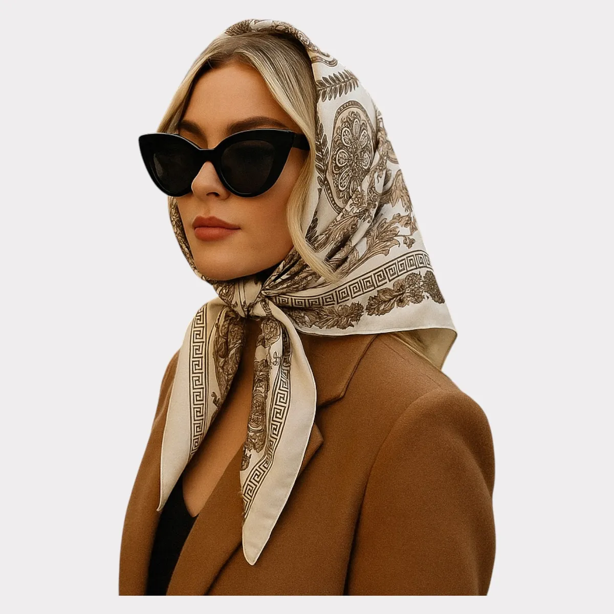 GENERICO - Pañoleta Mujer-Hombre Vintage - pañuelos estampados