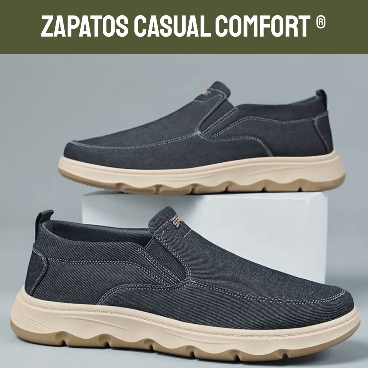 SPORT - Zapatos Casual Comfort Hombre Sin Cordones Suaves Livianos