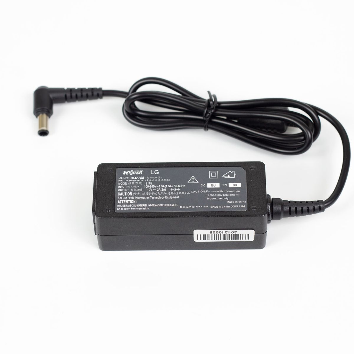 NEOTEK - Cargador para LG 12V 2A 24W – Conector 6.5 × 4.4 mm