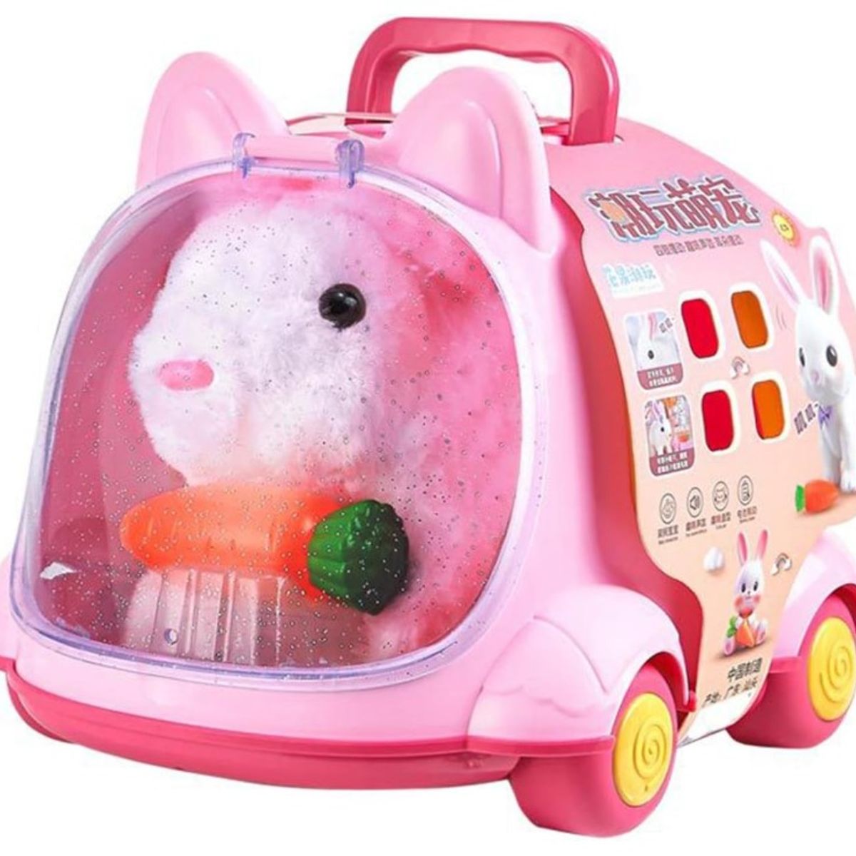 ZHOPI CO - Peluche Conejo Interactivo Con Casita Y Accesorios