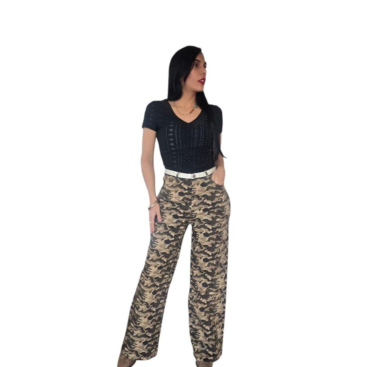 PAATAL - Jean Stretch Camuflado en Denim