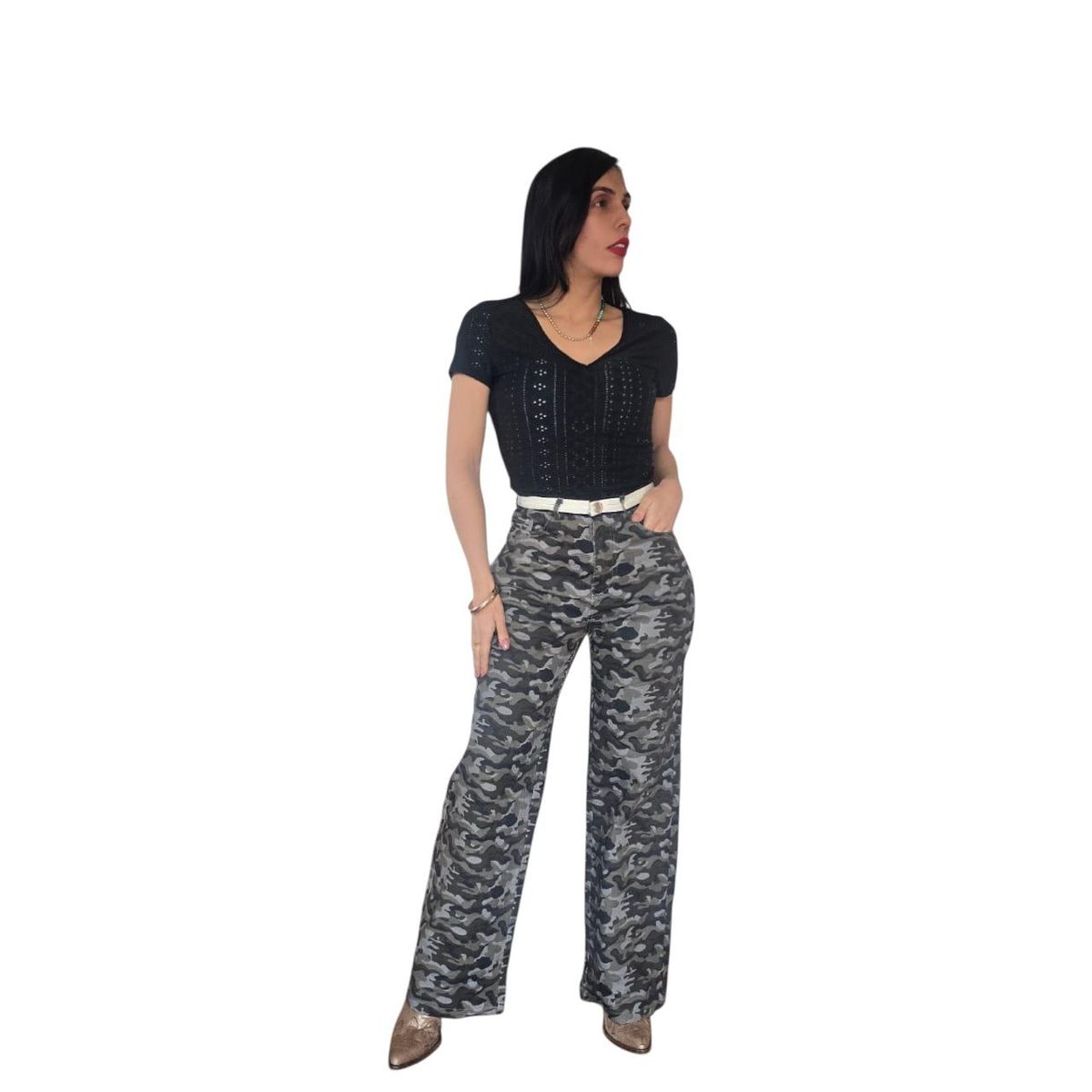 PAATAL - Jean Stretch Camuflado en Denim