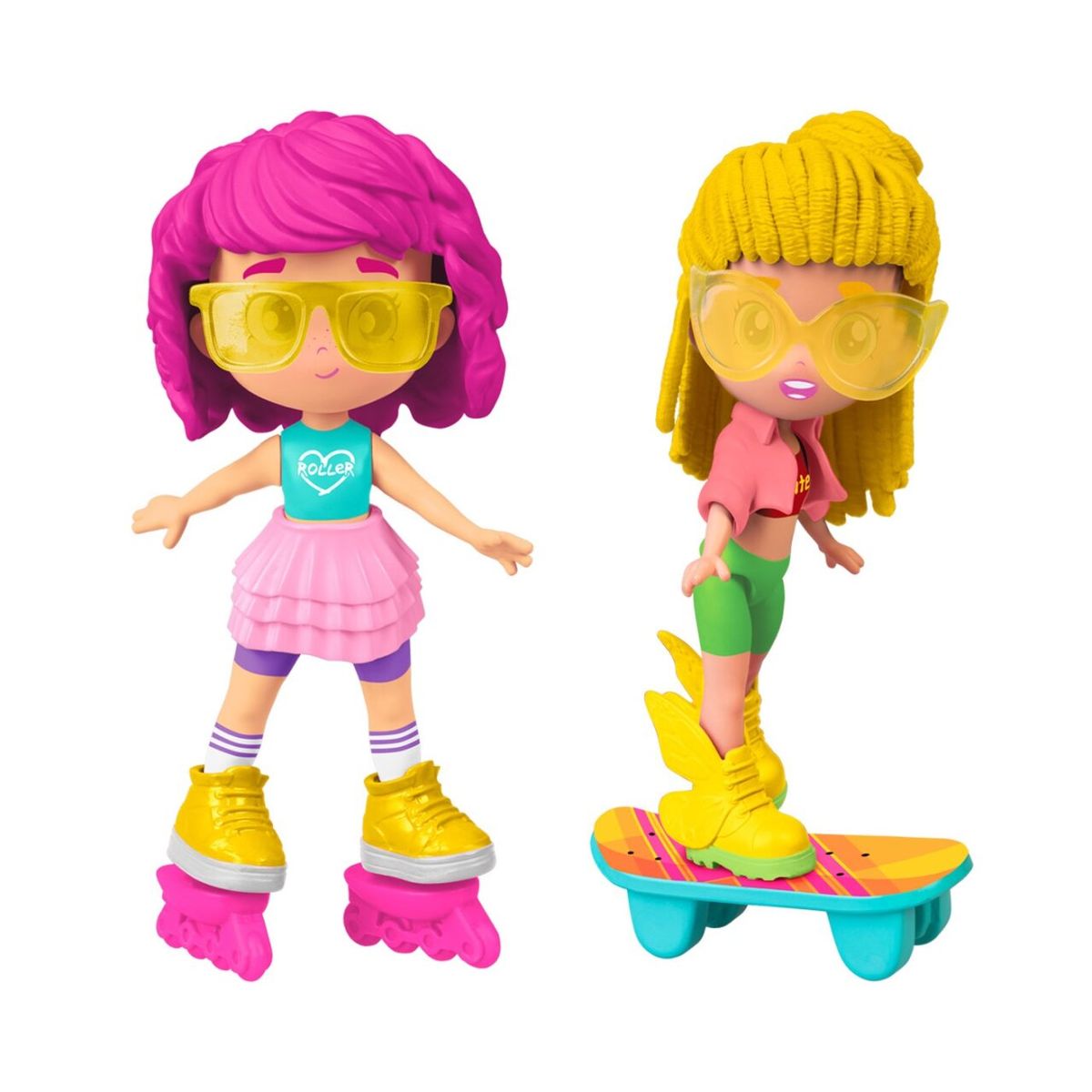 PINYPON - Set x 2 Muñecas Pinypon Top Skater con Accesorios