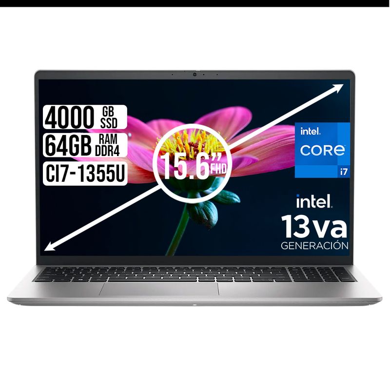 DELL - PORTATIL DELL 15 INTEL CORE I7-1355U SSD 4TB RAM 32GB LED 15,6" FHD