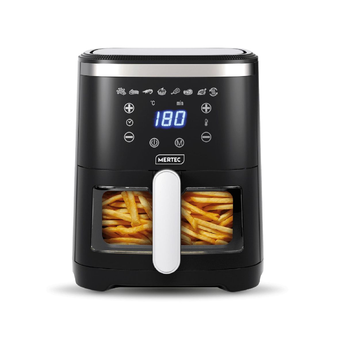 MERTEC - Freidora de Aire Digital 4.2 Litros Mertec + Set de Utensilios
