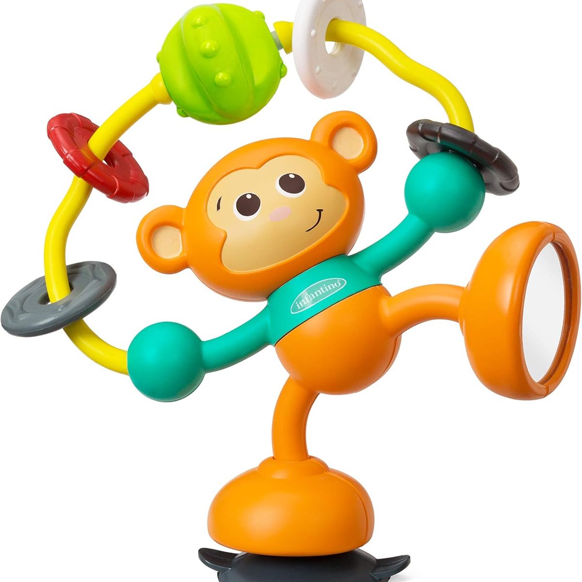 INFANTINO - Juego Sensorial Bebés Giratorio Mono Colores Adherible