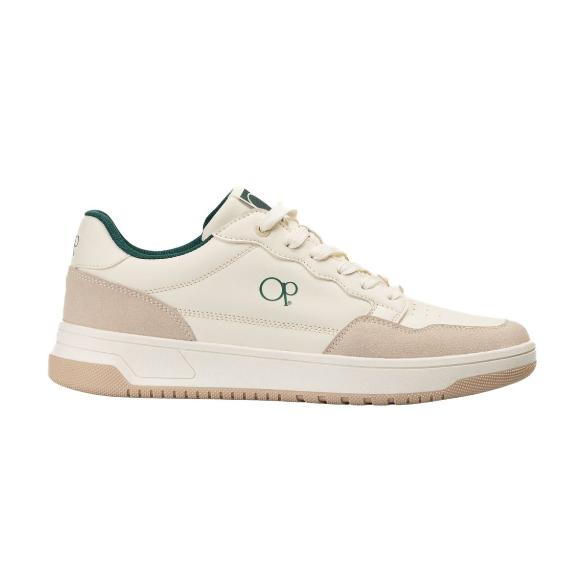 OCEAN PACIFIC - Tenis para Hombre OP Casuales Blancos y grises