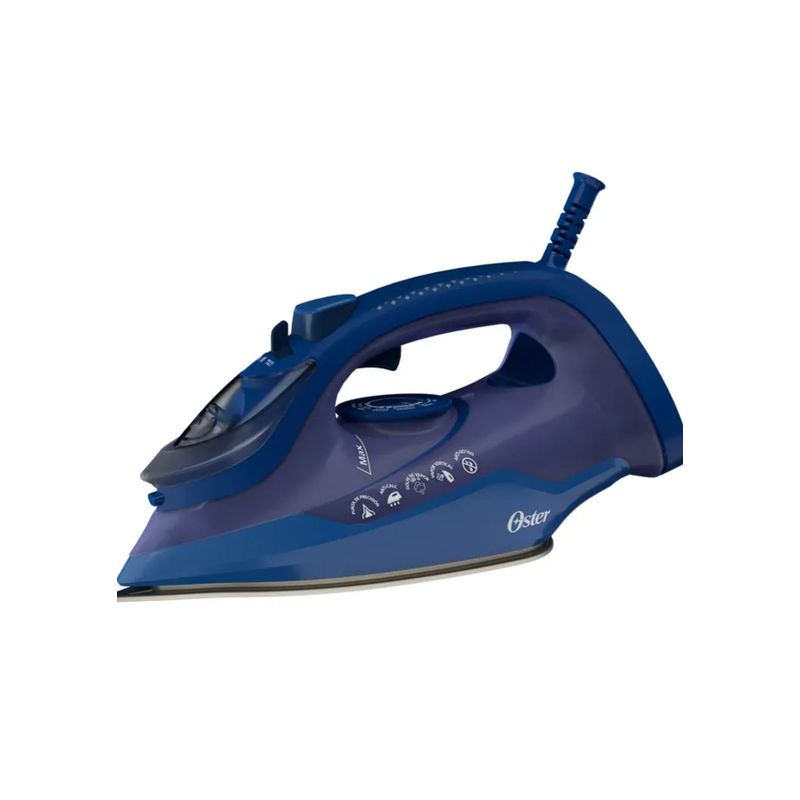 OSTER - Plancha de Ropa OSTER  Punta de precisión Gatillo y Golpe vapor Azul