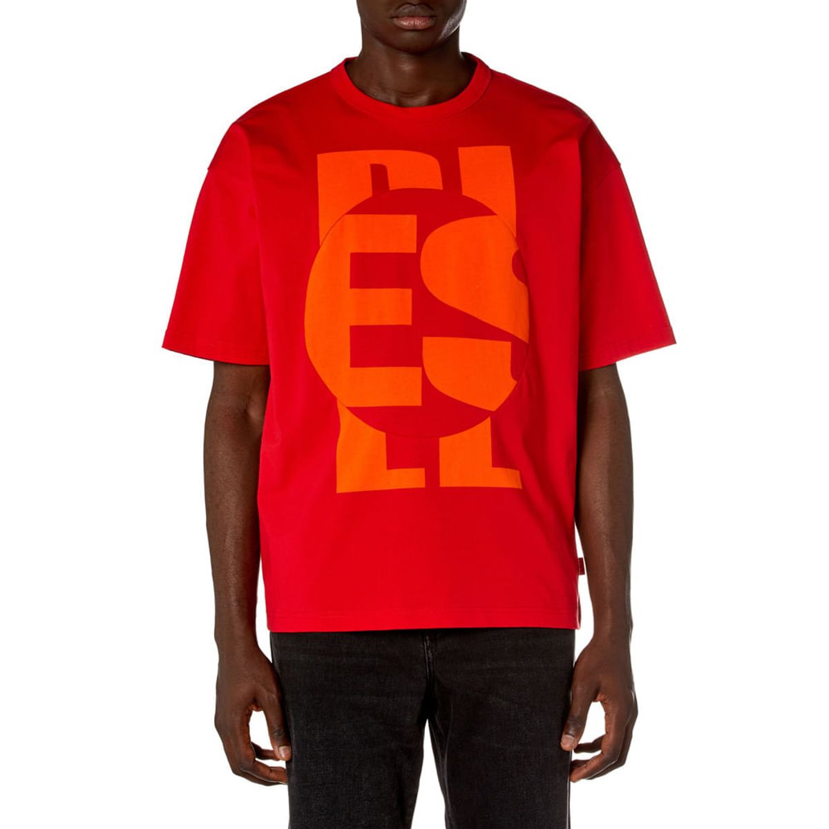 DIESEL - Camiseta Manga Corta Para Hombre T-Boxt-Circle Diesel