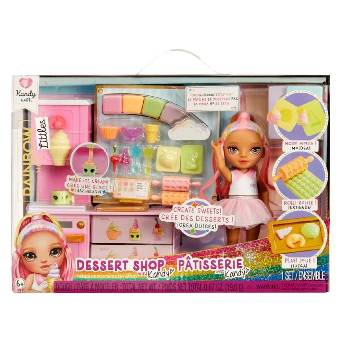 RAINBOW HIGH - Muñeca Rainbow High set juego De Postres