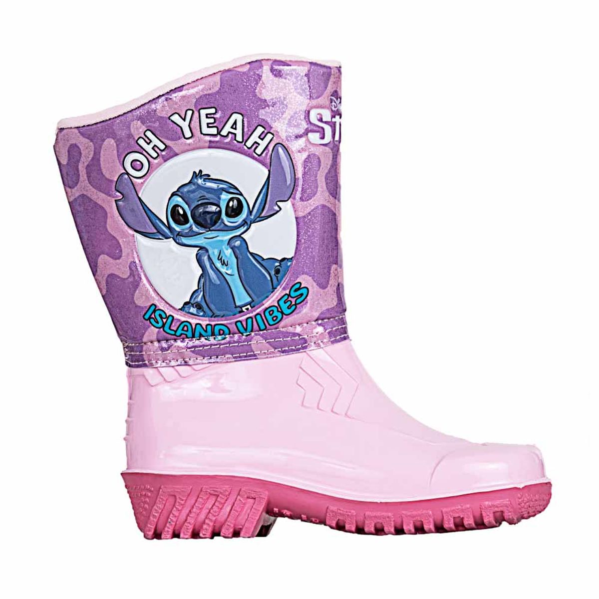 DISNEY - Botabotin de niña Disney Rosado fucsia bota yanel stitch rosado fucsi