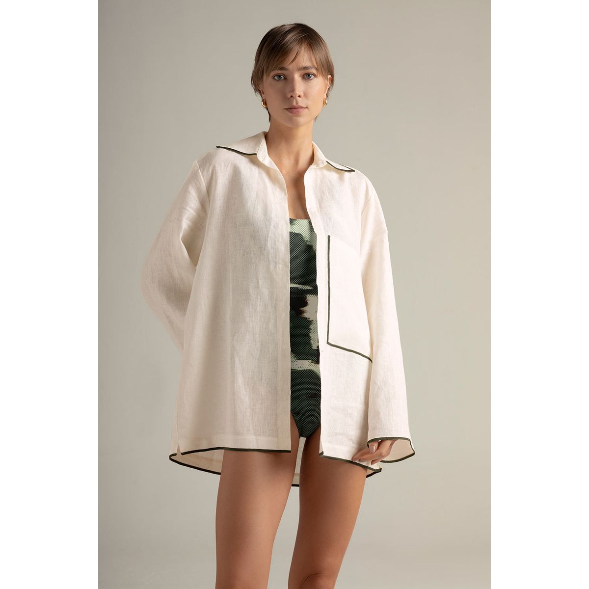 TOUCHE BALNEAIRE - Camisa manga larga en lino  0A08C61